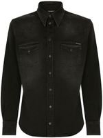 Dolce & Gabbana chemise en jean - Noir