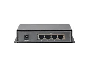 LevelOne FSW-0513 netwerk-switch Fast Ethernet (10/100) Power over Ethernet (PoE) Zwart, Grijs