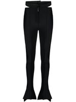 Mugler pantalon à coupe évasée - Noir