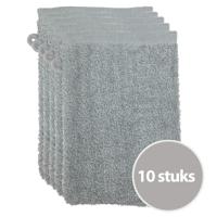 The One Voordeelpakket Washandjes Lichtgrijs - 10 stuks