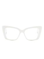 Balenciaga Eyewear lunettes de vue à monture papillon transparente - Blanc