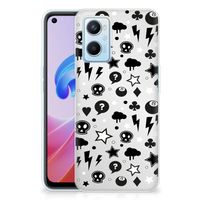 Silicone Back Case OPPO A96 | OPPO A76 Silver Punk