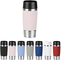 EMSA N2010700 Travel Mug Wave-Design, 360 ml, Quick Press sluiting, Poederroze