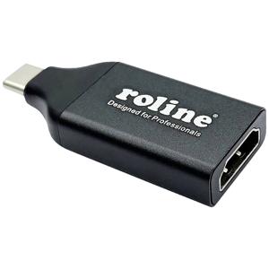 ROLINE 12.03.3226 USB grafische adapter 3840 x 2160 Pixels Zwart