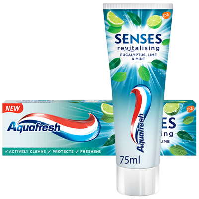 Aquafresh Senses Revitalising Eucalyptus Tandpasta - 75 ml