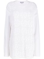 Comme Des Garçons Comme Des Garçons cardigan en maille pointelle - Blanc