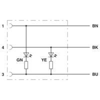 Phoenix Contact 1508459 Sensor/actuator aansluitkabel Aantal polen: 3 5.00 m 1 stuk(s) - thumbnail