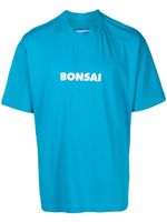 Bonsai t-shirt en coton à logo imprimé - Bleu - thumbnail