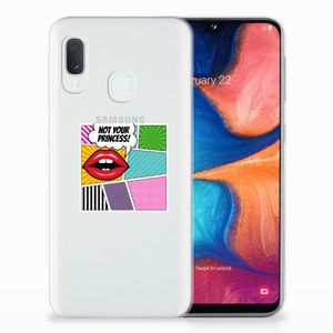 Samsung Galaxy A20e Silicone Back Cover Popart Princess