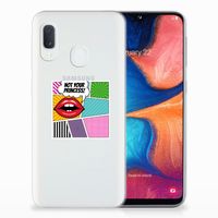 Samsung Galaxy A20e Silicone Back Cover Popart Princess