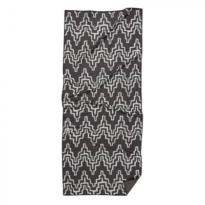 Nomadix badhanddoek Teton 75 x 180 cm polyester zwart/wit Nomadix badhanddoek Teton 75 x 180 cm polyester zwart/wit