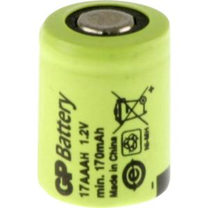 GP GP17AAAH Speciale oplaadbare batterij 1/3 AAA Flat-top NiMH 1.2 V 170 mAh