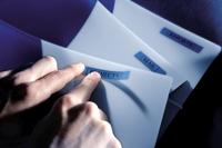 DYMO D1 -Standard Labels - Black on Blue - 19mm x 7m