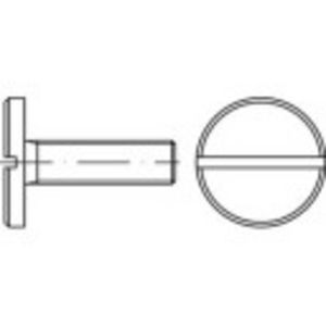 TOOLCRAFT 118911 Platkopschroeven M5 8 mm Sleuf DIN 921 Staal 100 stuk(s)