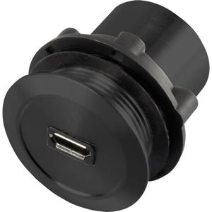 TRU COMPONENTS Micro USB-01-BK Micro-USB-inbouwbus 2.0 Bus, inbouw Micro-USB-A-bus naar micro-USB-B-stekker Inhoud: 1 stuk(s)