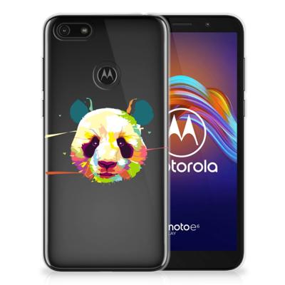 Motorola Moto E6 Play Telefoonhoesje met Naam Panda Color Motorola Moto E6 Play Telefoonhoesje met Naam Panda Color