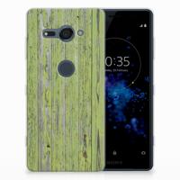 Sony Xperia XZ2 Compact Bumper Hoesje Green Wood