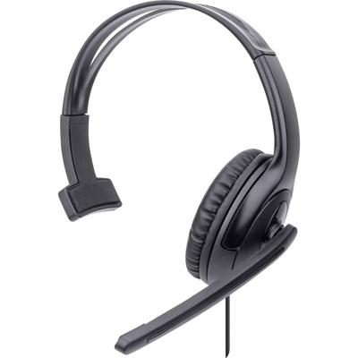 Manhattan Mono USB-Headset Over-Ear kabelgebunden USB-A-Stecker Lautstärkeregelung schwarz Over Ear headset Kabel Computer Mono Zwart Volumeregeling, Microfoon Manhattan Mono USB-Headset Over-Ear kabelgebunden USB-A-Stecker Lautstärkeregelung schwarz Over Ear headset Kabel Computer Mono Zwart Volumeregeling, Microfoon
