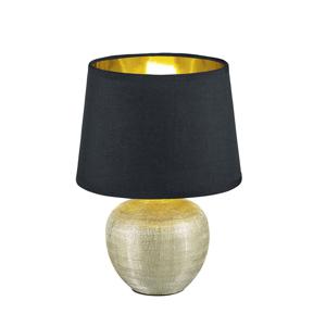 Trio Tafellamp Luxor 26cm goud met zwart R50621079