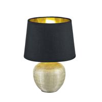 Trio Tafellamp Luxor 26cm goud met zwart R50621079 - thumbnail