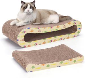 Katten krabkarton bed 2 delen