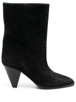 ISABEL MARANT bottines Rouxa 75 mm en daim - Noir