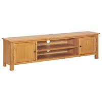 vidaXL Tv-meubel 165x36x46 cm massief eikenhout