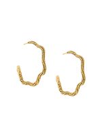 Aurelie Bidermann boucles d'oreilles en or à design de serpent - Métallisé