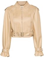 Victoria Beckham Katoenen bikerjack - Beige