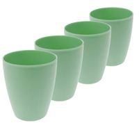 10x drinkbekers kunststof 340 ml groen