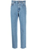 GCDS crystal-embellished detail straight jeans - Bleu - thumbnail