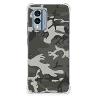 Nokia X30 Doorzichtige Silicone Hoesje Army Light