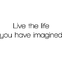 Live the life - Muursticker - thumbnail