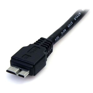 StarTech.com 50 cm zwarte SuperSpeed USB 3.0-kabel A naar micro B M/M