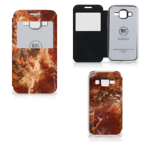 Samsung Galaxy Core Prime Bookcase Marmer Bruin