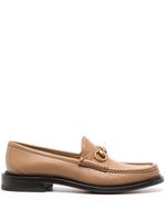 Gucci mocassins Horsebit en cuir - Marron - thumbnail