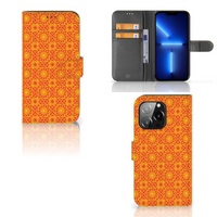 iPhone 13 Pro Telefoon Hoesje Batik Oranje