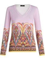 ETRO pull à motif cachemire - Rose