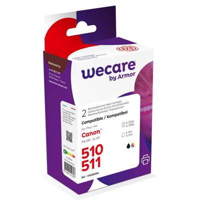 Wecare WEC1304 inktcartridge Zwart, Cyaan, Magenta, Geel 2 stuk(s)