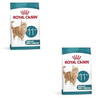 ROYAL CANIN AGEING 11+ | Dubbelverpakking | 2 x 400 g | Droogvoer voor senior katten vanaf 11 jaar | Formule met de HealthyAge7™ Complex | Bevat gemakkelijk te kauwen brokjes