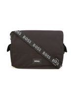 BOSS Kidswear sac à langer à patch logo - Noir