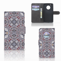 Motorola Moto G5 Plus Bookcase Flower Tiles