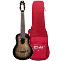 Flight Peter Moss Signature Moonburst Stain elektrisch-akoestische concert ukelele met deluxe gigbag