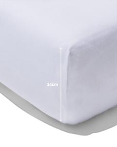 HEMA Boxspring Hoeslaken Zacht Katoen 90x220 Wit (wit)