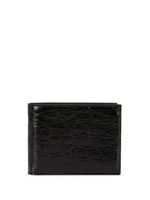 Dolce & Gabbana portefeuille pliant en cuir - Noir