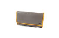 Brede klep portemonnee SOFT lijn Dusty Yellow