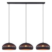 Vurna Janelle hanglamp 3L 150 cm breed zwart - thumbnail