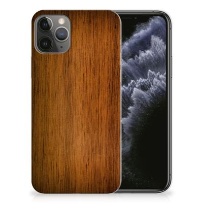Apple iPhone 11 Pro Bumper Hoesje Donker Hout Apple iPhone 11 Pro Bumper Hoesje Donker Hout