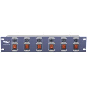 Showtec DJ-Switch 6, schuko uitgangen