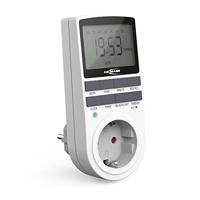 ANSMANN AES4 Timer, 2,1 inch LCD-display, 3680 W, digitale timer met 10 schakeltijden per dag, toevalsfunctie, zomertijd